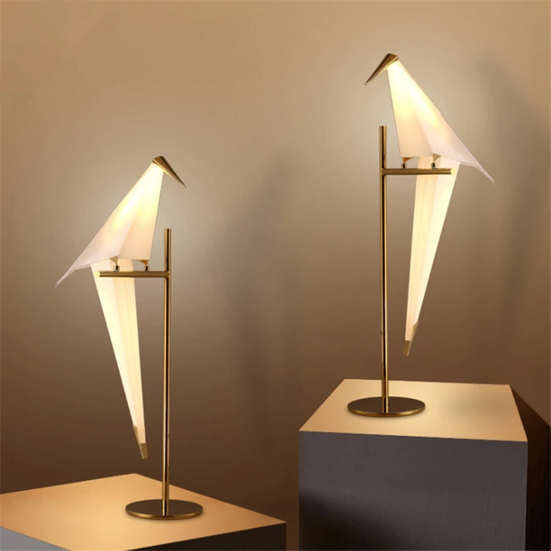 Современный Креативный светодиодный светильник в виде попугая, дизайнерский художественный прикроватный светильник для спальни, декоративный светодиодный светильник, светильники