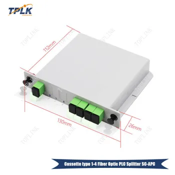 

Free shipping 5pcs/lot cassette type 1X4 fiber optical PLC splitter SC APC 1X4 SC APC Inserted PLC Fiber Optical Splitter