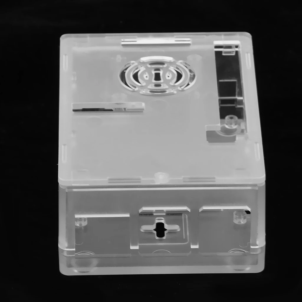 Protective Enclosure Case Cover Box for Raspberry Pi Board / LCD/Fan Clear