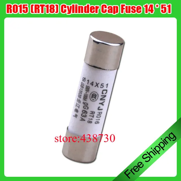 Buy 20pcs R015 (RT18) Cylinder Cap Fuses 14 * 51 32A