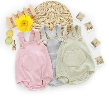 

Newborn Baby Sling body suit Rompers Autumn Newborn Baby Clothes first birthday boy party Jumpsuit Kids Infant Romper 0-3Y