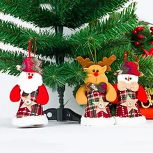 Олень/Снеговик/Санта Клаус платье рождественское красное вино крышка бутылки крышка одежда Топпер украшения вечерние партии Рождество