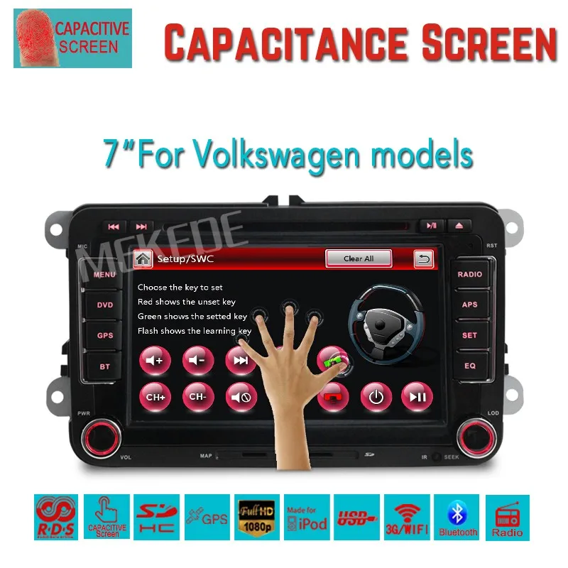 2Din автомобиль dvd gps навигация для VW Volkswagen Bora Jetta Golf 5 6 Tiguan Passat CC Polo Caddy Sharan Amarok со Встроенным Canbus