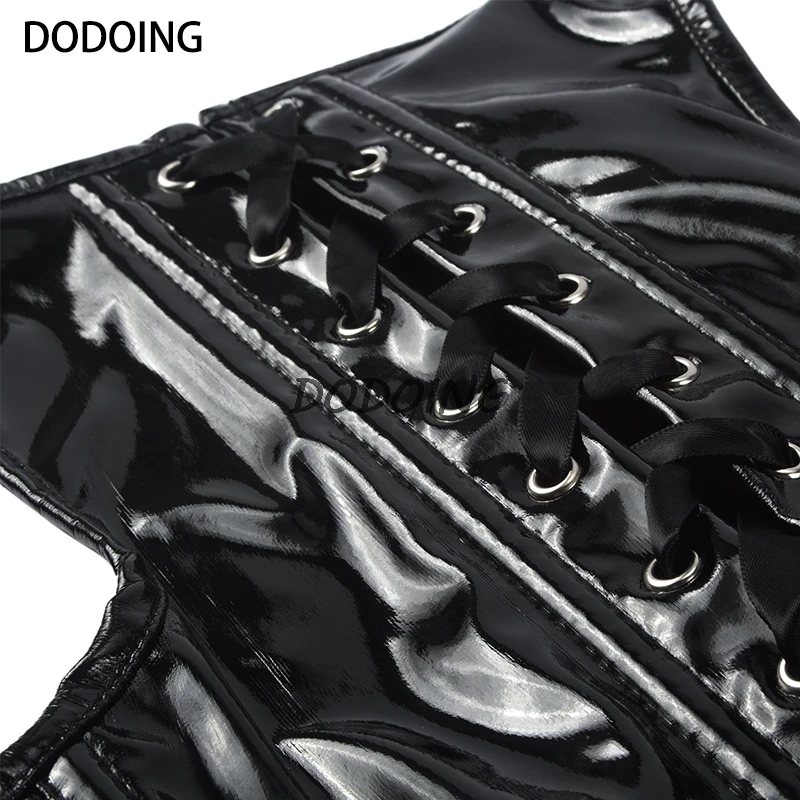 DODOING черный женский корсет готический стимпанк под грудью талии Cincher корсеты тренер бюстье сексуальное женское белье