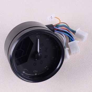 

beler Black Universal Motorcycle Chopper Cafe Racer LCD Signal Speedometer Tachometer Gauge Alarm 12000RPM For 2 4 Cylinders