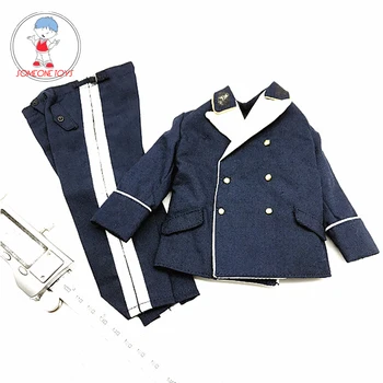 

1/6 WWII Male Officer Soldier Blue Suit DIY Clothes