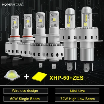 

MODERN CAR XHP50 ZES mini size auto headlight H1 H7 H4 H11 led headlight bulbs wireless design 12v headlamp light for 24v trucks