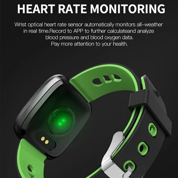 

KINYO Waterproof IP67 Bluetooth Smart Watch Fitness Tracker Heart Rate Smart band Wristband 1.0 inch pk xiommi mi band 3 H9 Q9