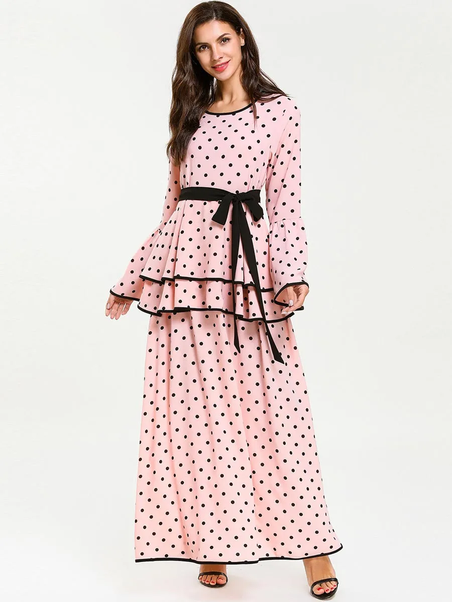 polka dot abaya