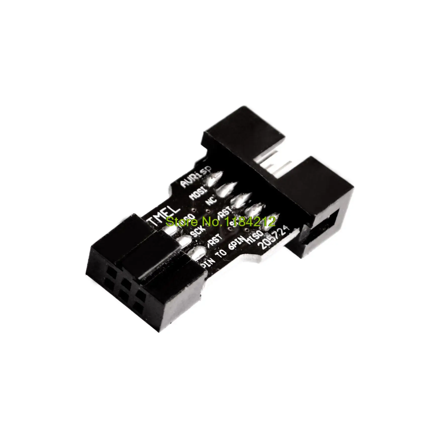 

10 Pin to 6 Pin Adapter Board for AVRISP MKII USBASP STK500 High Quality