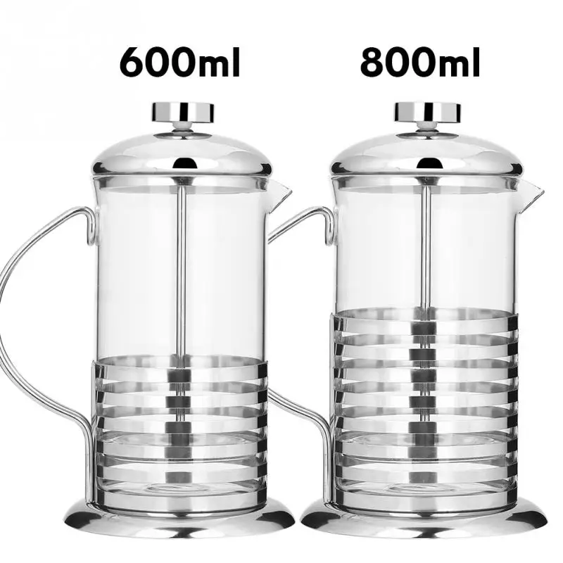 600ml Glass Cafetiere French Filter Coffee Press Plunger Coffee Tea Maker 