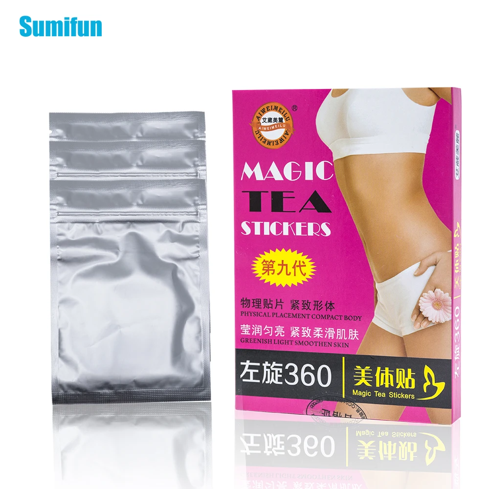 3bags/box Natural Chinese Herbs Slim Patch for Women Weight Loss