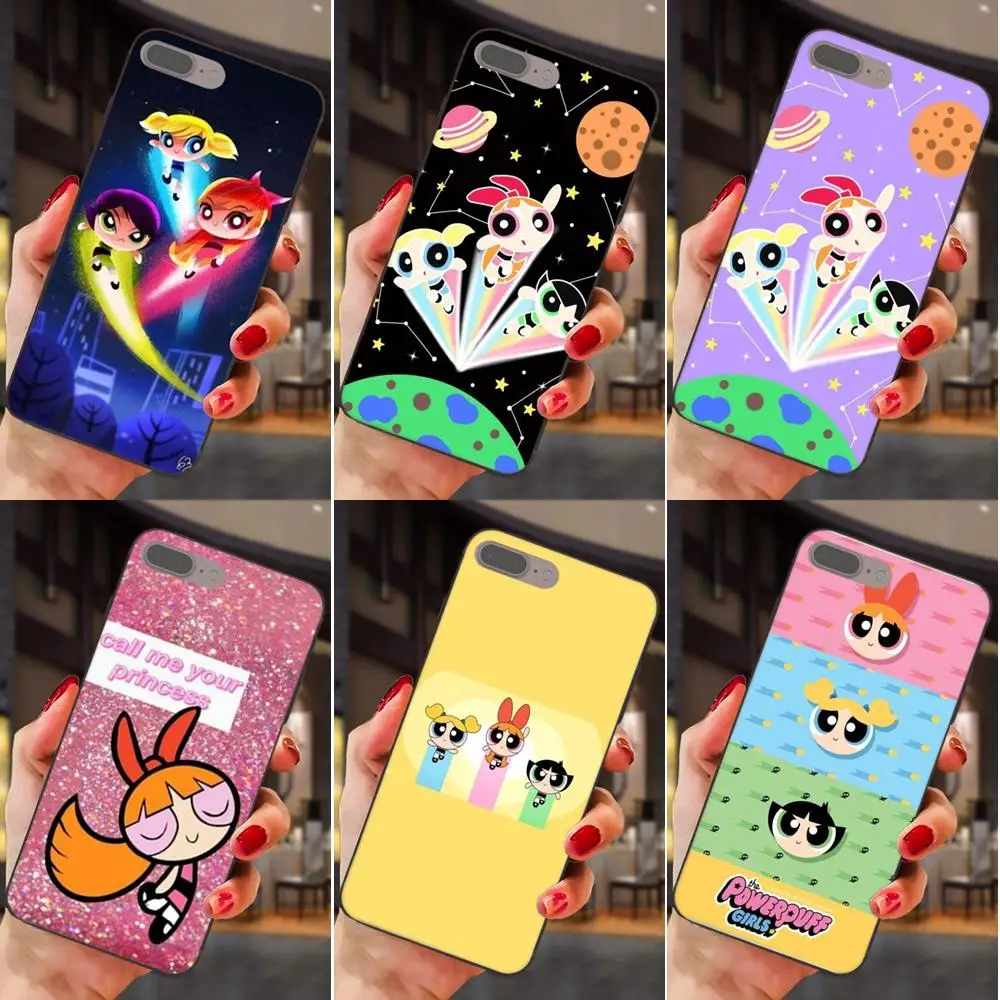 

For Huawei Honor 5A 6A 6C 7A 7C 7X 8A 8C 8X 9 10 P8 P9 P10 P20 P30 Mini Lite Plus Slim Silicone Case Cartoon Powerpuff Girls