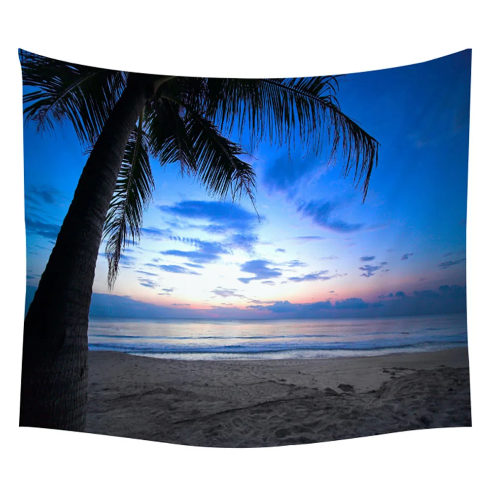 Солнце гобелен с морской тематикой океан пляж настенный водный пейзаж украшение Голубое облако голубое покрывало полиэстер гобелены ручной работы - Цвет: GT-17-16