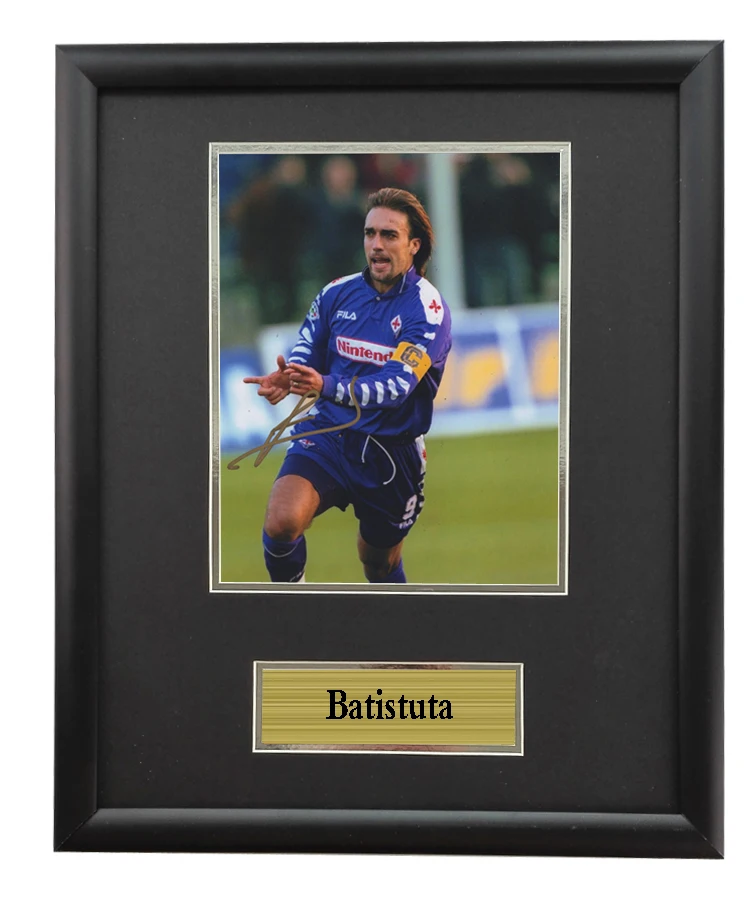 

Photo Framed with SA COA Batistuta autographed signed