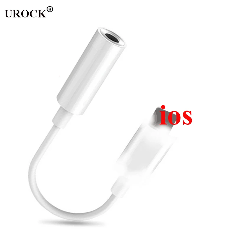 

For Lighting to 3.5mm Headphone Jack Audio Cable Converter Adapter Aux Music For iPhone 7 8 Plus X XR Earphone Splitter IOS 12