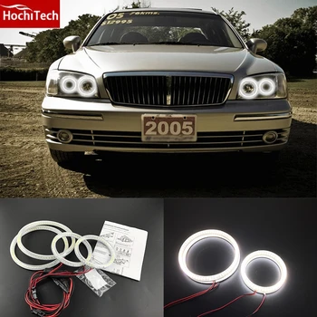 

HochiTech Ultra bright SMD white LED angel eyes 2000LM halo ring kit daytime running light DRL for Hyundai Grandeur 1998-2005