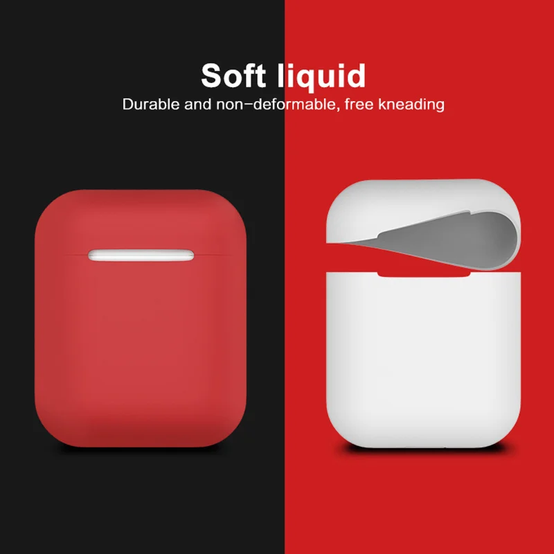 

Protection Case for Apple Airpods Wireless Bluetooth Headset Liquid Silicone Drop Sleeve for Airpods Protective Cover Headphone