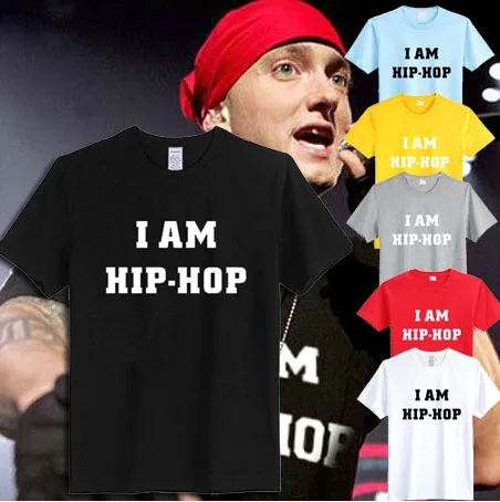 Мужская футболка с надписью I Am Hip Hop Jay Z Vinage Society Street Hyppie черная музыкальным