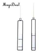 2 шт. Хрустальная стеклянная тестовая ваза в виде пробирки рама из кованого железа цветочные горшки для Гидропонные установки домашний декор с цветами кафе