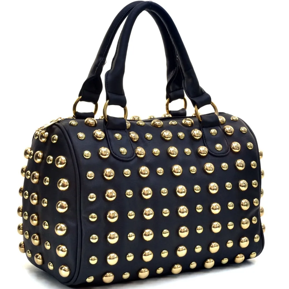 Aliexpress.com : Buy Gold Tone Droplet Studded Handbag w/ Removable ...