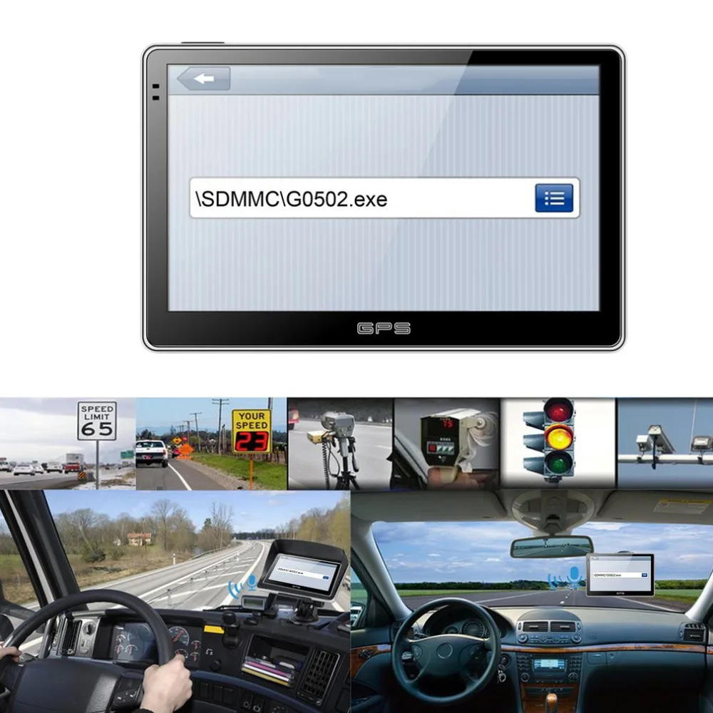  Autos 5-Zoll High Definition Bluetooth GPS Navigator Tragbare Resistiven Touchscreen GPS Navigator 
