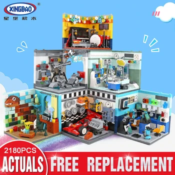 

XINGBAO 01402 New Genuine Building Series The Future Dreams House Set Building Blocks Educational Kid Toys As Christmas Gifts