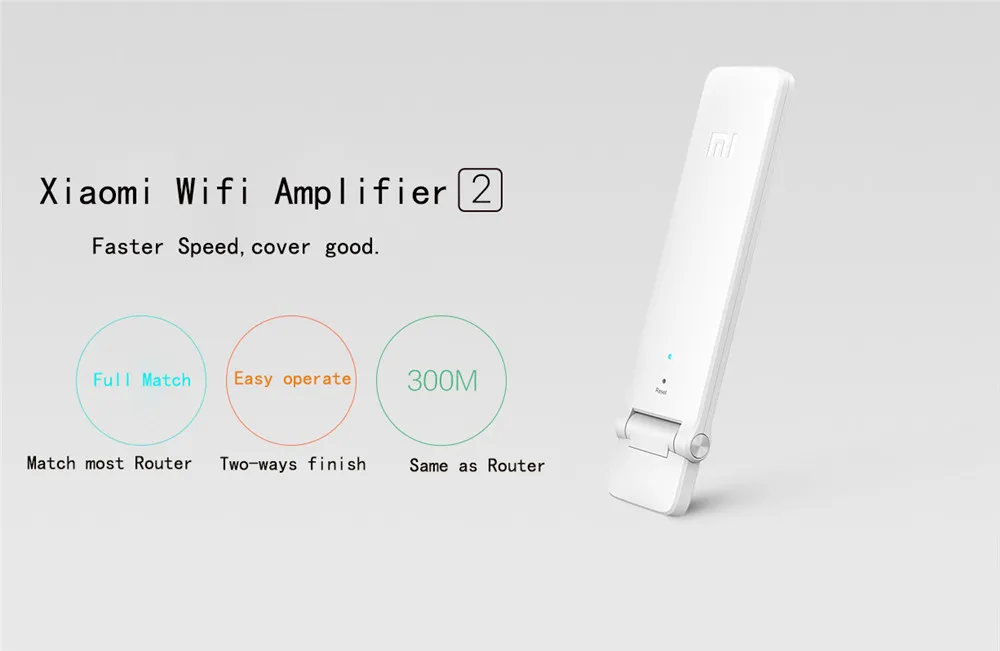 Xiaomi Wifi усилитель 2 обновленная версия 300 Мбит/с беспроводной Wi-Fi маршрутизатор сигнала расширитель USB поддерживается