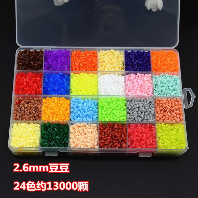 13000 perle коробка Хама набор перлер бусины Хама 2,6 мм 24 цвета DIY креативные головоломки танграмма головоломка детская доска образование детей