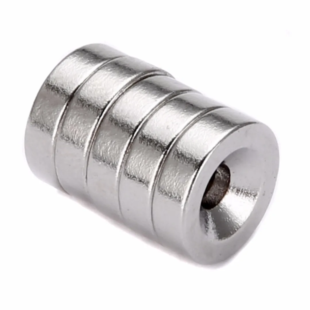 

Mayitr 5pcs N35 Super Strong Round Neodymium Magnets 3mm Hole Countersunk Ring Rare Earth Permanent Magnet 10*3mm