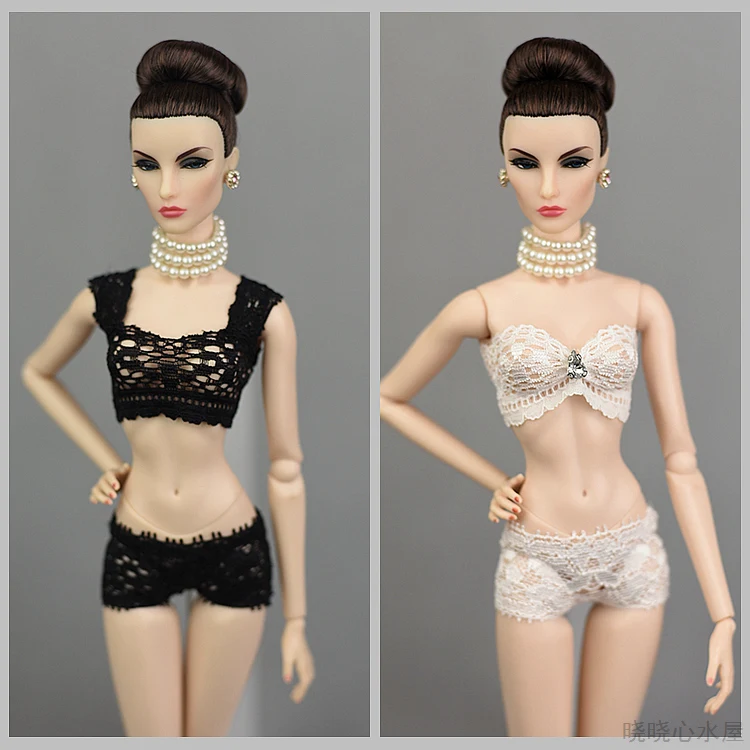 1//4 Black Lace Underwear Suit for BJD XinYi Dolls Clothes Accessory Outfit