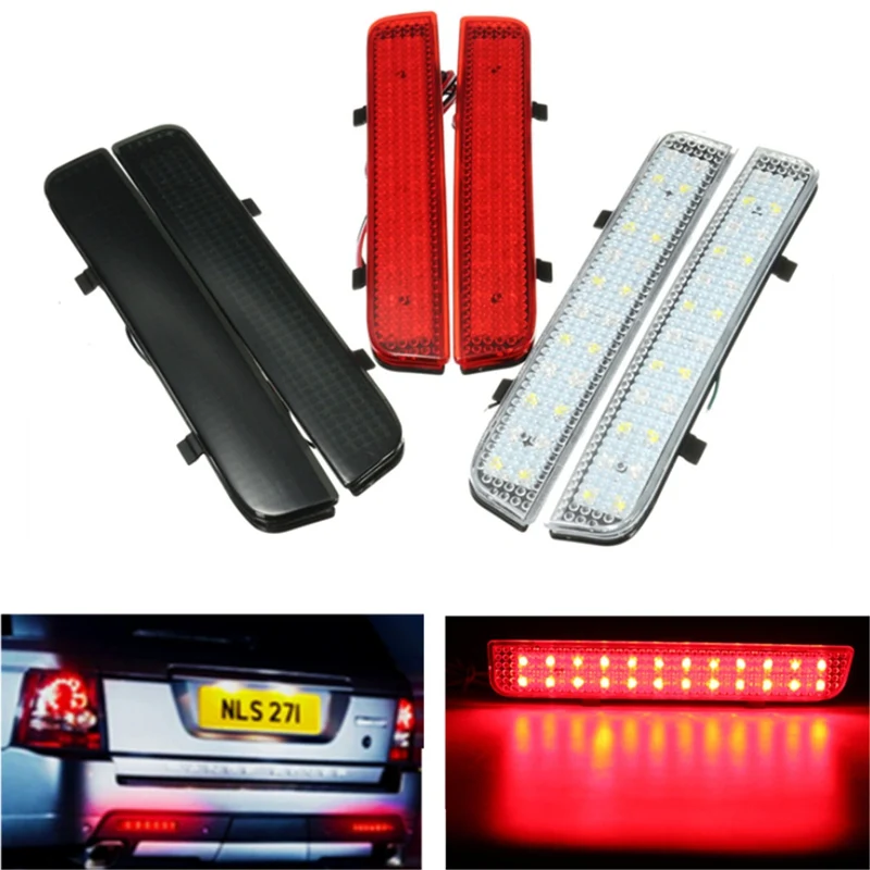 

2Pcs 24 LED Rear Bumper Reflector Tail Brake Driving Reverse Turn Light For Land Rover L322 2003-2012 /Freelander 2 / LR2 08-13