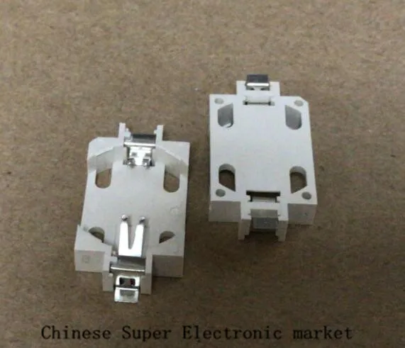 

100PCS SMD CR2032 2032 Battery Button Cell Coin Holder Socket Case Black