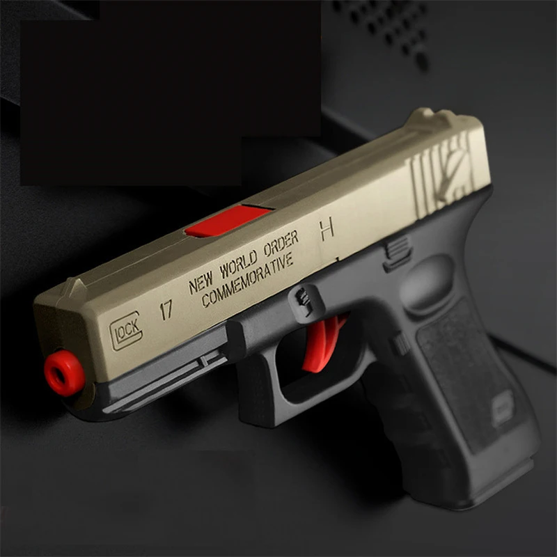 2 шт пластиковый пистолет Glock M1911 с водяным пулем, оружие, игрушка для детей, для мальчиков, винтовка, пистолет, пейнтбол, уличные игрушки, пистолет для стрельбы, детский подарок