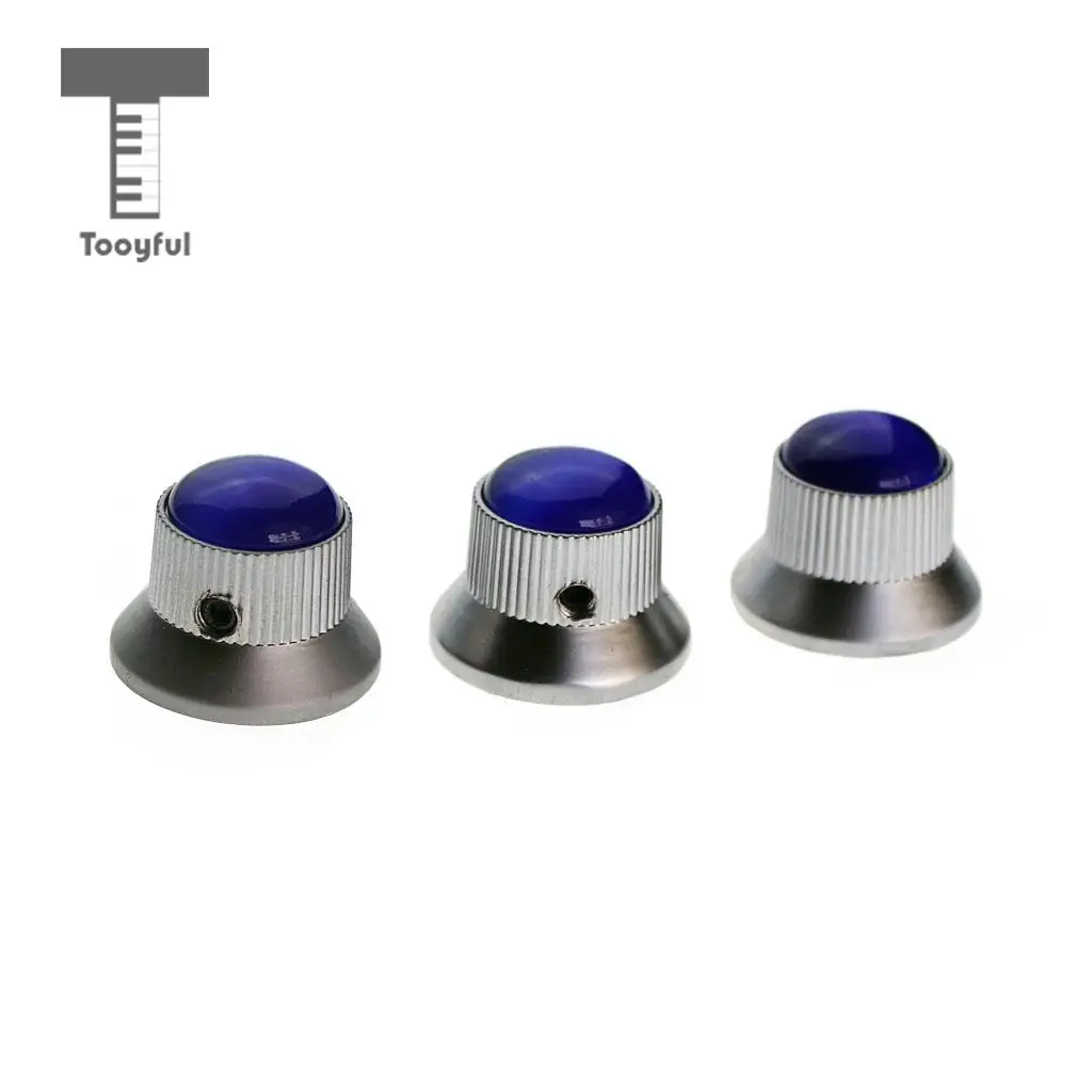 Buy Tooyful 3 Pcs Metal Guitar Knobs Nickel Plated for