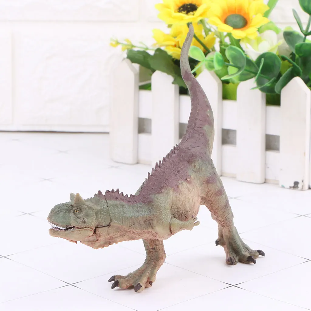 Carnotaurus Dinosaur Action Figure Toys Hand Puppet Kids Educational Model