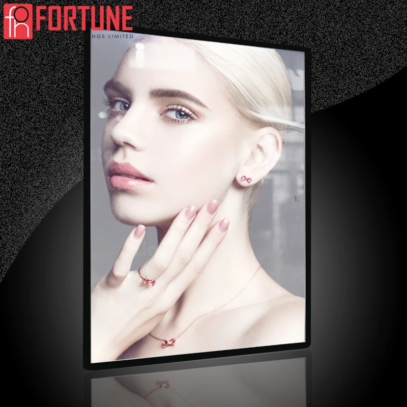 A4 Tempered Glass Advertising Light Box High Quality Led Menu Light Boxes Illuminated Billboard Restaurant Price List Light Box
