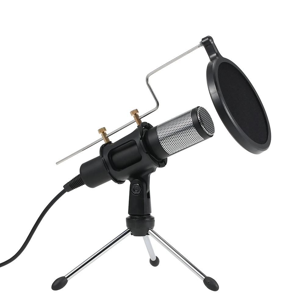 Профессиональный конденсаторный микрофон USB Plug and Play Home Studio Podcast вокальные записывающие микрофоны мини микрофон Стенд двухслойный