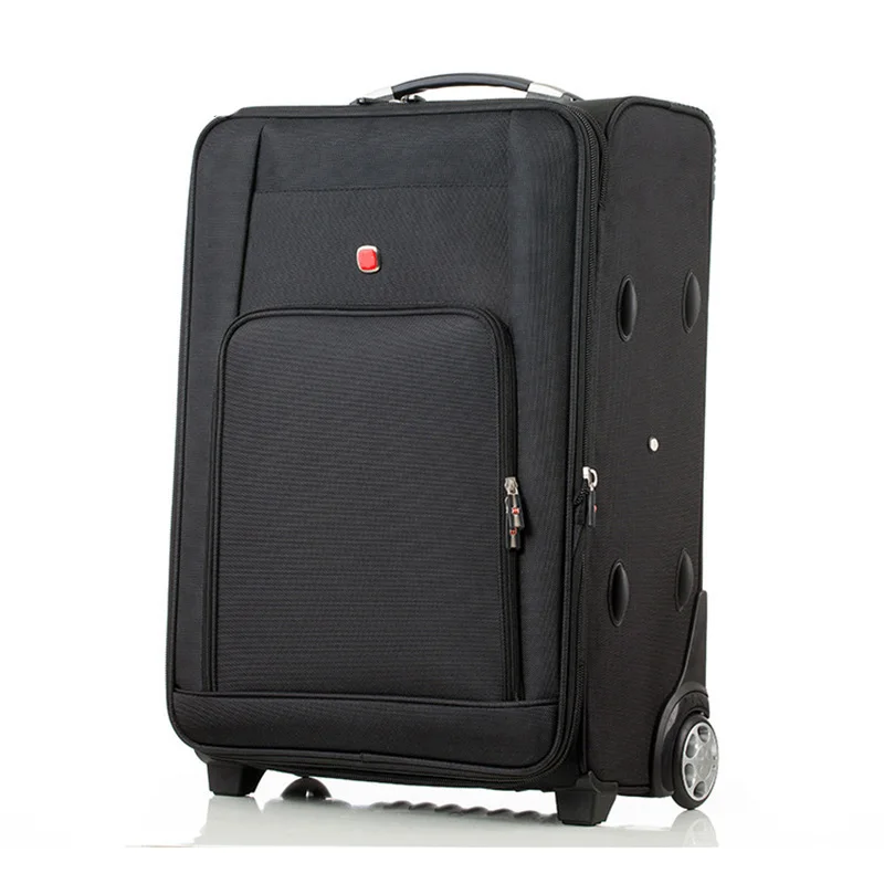 LeTrend Высокая емкость Оксфорд сумки на колёсиках Spinner для мужчин бизнес чемодан колеса 20 дюймов носить на тележке пароль дорожная сумка