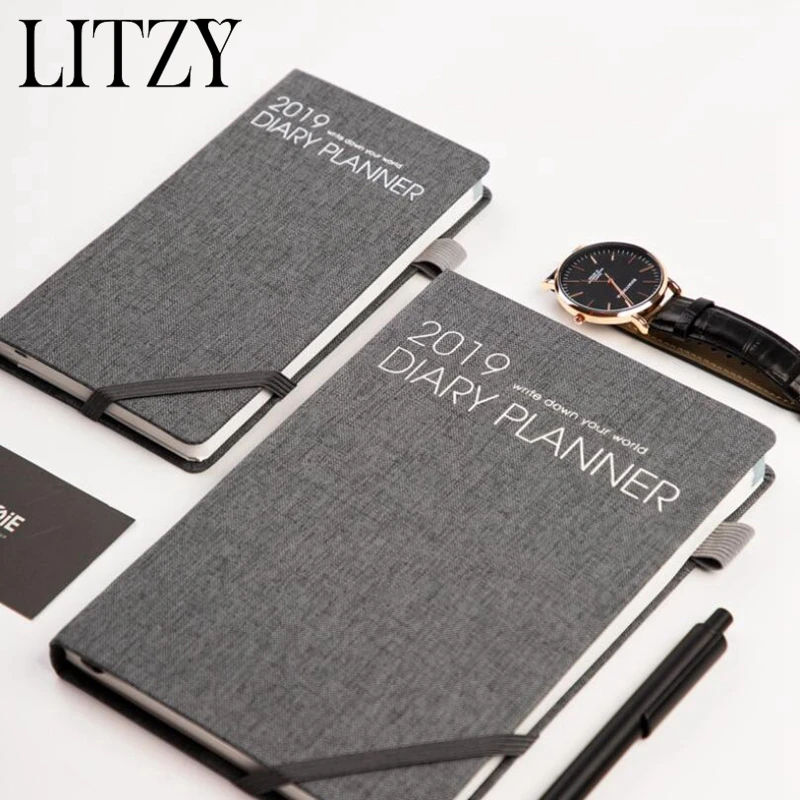 

A5 English Schedule Notebook 2019 Planner School Office Stationery Supply Planner Personal Diary Journal Book Bullet Journal