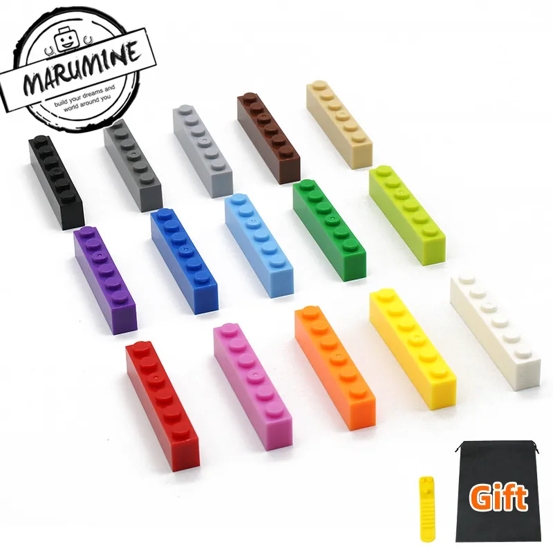 

MARUMINE 1 x 6 Dots Buidling Blocks Educational Toys Classic Bricks Parts 80PCS/Lot Compatible Compatible All Major Brand
