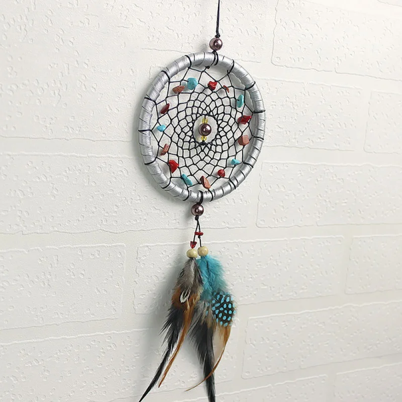 

Handmade Fashion Design Dream Catcher with feather wall hanging Decor Room Craft Ornament dreamcatcher Christmas Gifts