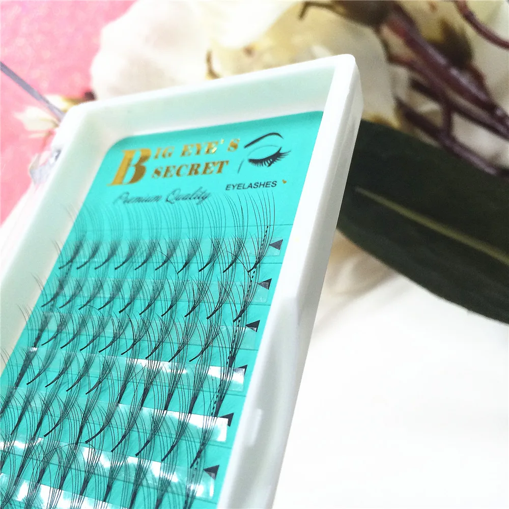 

Russian Volume Eyelashes Extension Private Label 5D Short Steam Individual Lashes Premade Fans False Mink Luxury Free Shipping