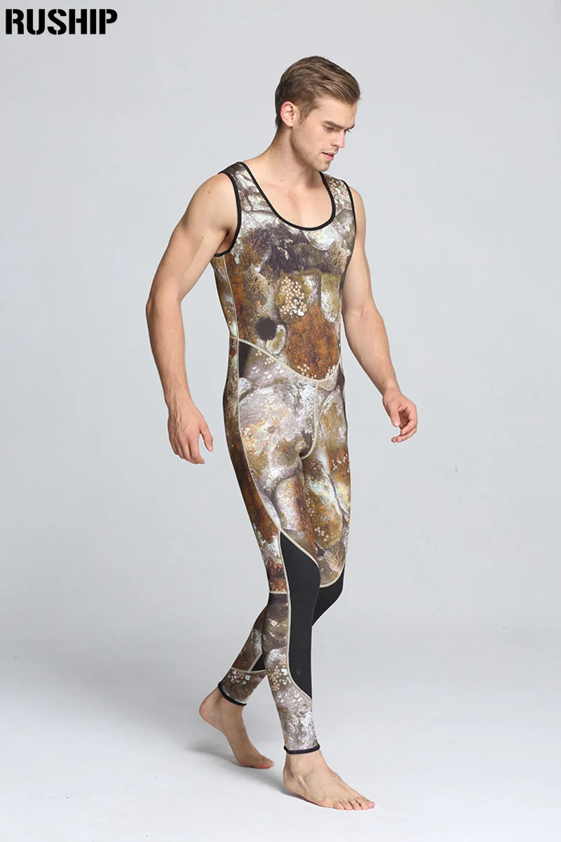 Мягкий 3 мм водолазный костюм, неопреновый Мужской гидрокостюм для подводной охоты, гидрокостюм для подводной охоты, купальный костюм, Раздельный костюм для сёрфинга