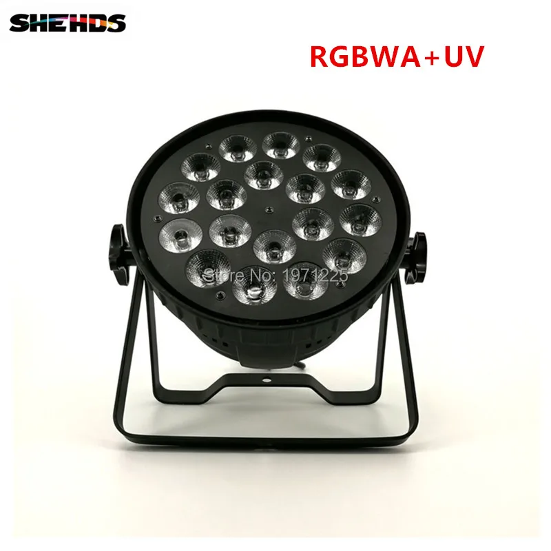 

LED Par Can 18x18W RGBWA+UV DMX Stage Lights Business Light High Power Light with Professional for Party KTV Disco DJ