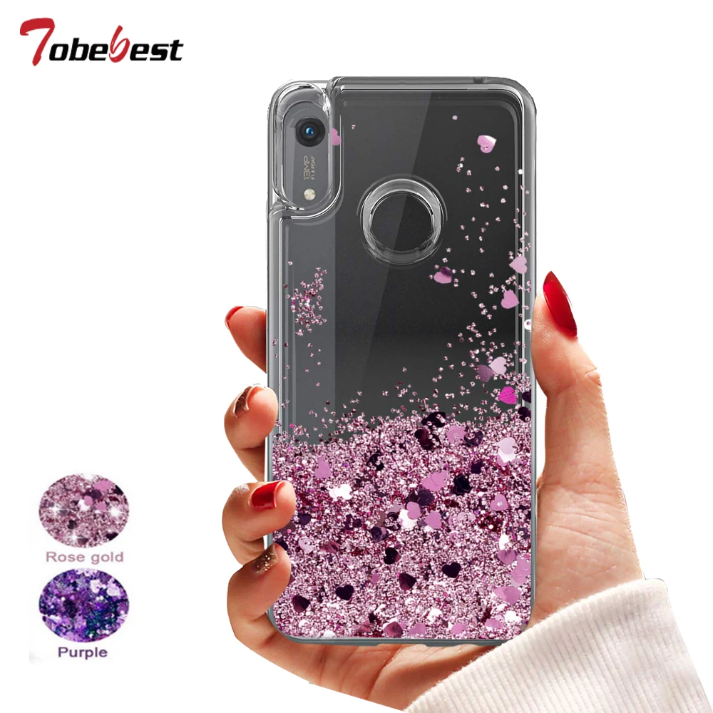 Жидкий блестящий чехол Y6 2019 для Huawei Pro Prime силиконовый Y62019 с динамическим qiccksand