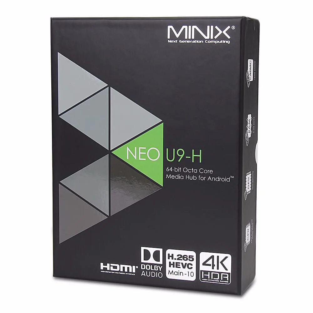 MINIX NEO U9-H Android 7,1 tv Box Amlogic S912-H Восьмиядерный 2G/16G 802.11ac 2,4/5 GHz WiFi 4 K HDR телевизионная коробка