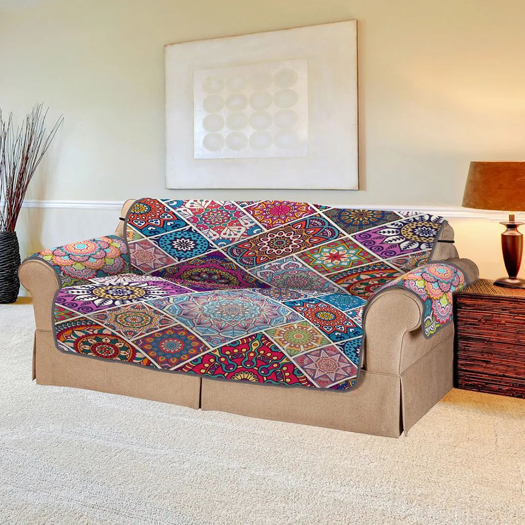 Bohemian style comfortable simple sofa cushion anti-fouling no-stained wool single double three super soft protection pad W30515