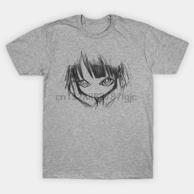 

Men Short sleeve tshirt Senjougahara Hitagi (Bakemonogatari) Ending Anime T Shirt Women t-shirt