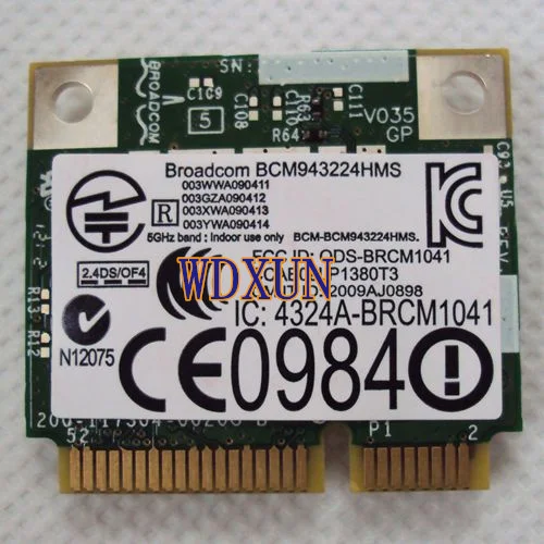 Mini pci-e WI-FI карты dw1520 bcm4322 Беспроводной AGN Broadcom bcm94322hm8 lFor Dell